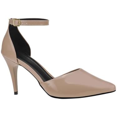 Imagem de Sandália Feminina Salto Alto Bloco Confortável - Ajustável, Antiderrapante e Resistente para Festas e Eventos(Nude,numeric_36)