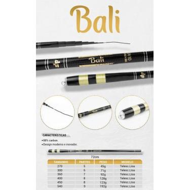 Imagem de Vara Telescopica BALI Carbono 3,00M A 5,40M - Albatroz Fishing, 192g, 
