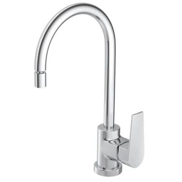 Imagem de Misturador Monocomando Level Torneira de Mesa Cozinha Água Quente/Fria Cromado Alavanca...