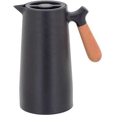 Imagem de GARRAFA TÉRMICA COM AMPOLA DE VIDRO PRETA NORDEN 1L