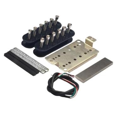 Imagem de simhoa Kits de captadores de guitarra elétrica faça você mesmo, captadores humbucker, peças de instrumentos musicais, peças de reposição resistentes e fáceis, Ponte 52mm