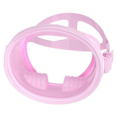 Imagem de IEUDNS Máscara de natação, óculos de mergulho, equipamento à prova de vazamentos, profissional, leve, ângulo amplo para adultos, equipamento de mergulho com, Rosa