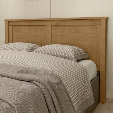 Imagem de Cabeceira Para Cama Box Casal Queen Lázio Fendi Madeira Maciça 160cm Mpozenato