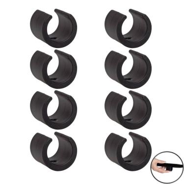 Imagem de Kit 8 Peças Proteção Para Pés Cadeiras 22,22mm Redondo Preto - 2307 Mor