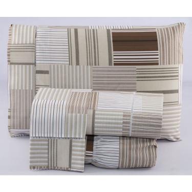 Imagem de Jogo de Lençol Trento Solteiro Estampado Percal 180 Fios Algodão - 02 Peças - Bazar Enxoval