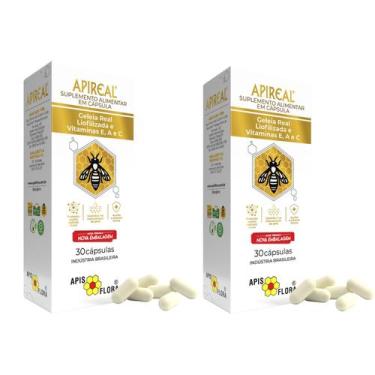 Imagem de Kit C2 Suplemento Geleia Real Apireal C30  Apis Flora