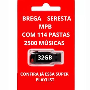 Imagem de Pen Drive 32GB Gravado Com Músicas - Brega, Seresta e MPB - Com 114 Pastas e Aproximadamente 2500 Faixas.