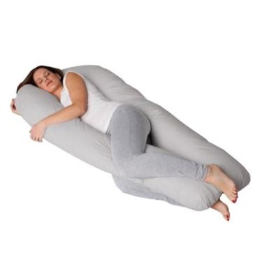 Imagem de Travesseiro de corpo para gestantes (Cinza)