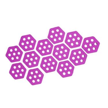 Imagem de Pegciuho 12 Almofadas de Tração Hexagonais para Skimboards, Kitesurf E Esportes Aquáticos, Rosa