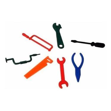Imagem de Kit 100 Mini Ferramentas Brinquedo Infantil Lembrancinha - VENDEU BEM