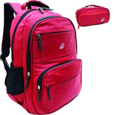 Imagem de Kit Mochila Notebook 15 + Estojo Duplo Kvn21091 Verde - Ello