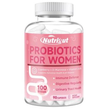 Imagem de Suplemento de probióticos NutriGut para mulheres 100B CFus 90 cápsulas