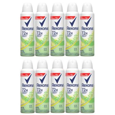Imagem de Kit 10 Desodorante Rexona Erva Doce Aerosol Antitranspirante 48h 150ml