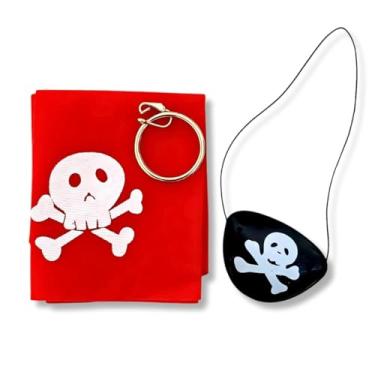 Imagem de Kit 01 Fantasia Pirata Acessório Festa Carnaval Aniversário Halloween