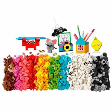 Imagem de Bloco de Montar - Classic – Caixa Criativa Feliz - 680  peças - LEGO