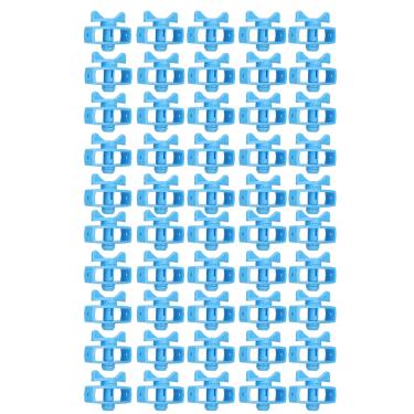 Imagem de Parafusos de Fixação de Cerca Elétrica para Fixação de Fiação, Cerca Elétrica, Materiais de Jardinagem, Fixados Com Anel Isolador, Resistente Ao Desgaste, Material ABS, 50 Peças,