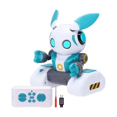 Imagem de Luwecf Mini Robô Interativo Robô Som e Light RC Toy Remote Control Robot para Crianças Sentindo meninos e meninas Presentes únicos