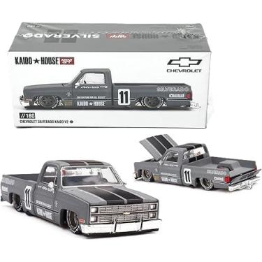 Imagem de Kaido House Chevrolet Silverado Kaido V2 by Mini GT in Grey 160 Diecast 1:64