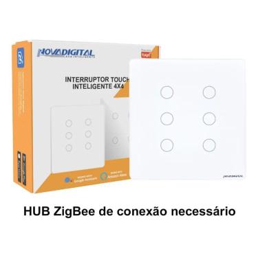 Imagem de 3X Interruptor Inteligente Zigbee Novadigital 6 Teclas Botõe