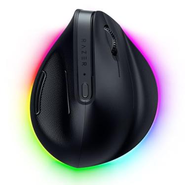 Imagem de Razer Pro Click V2 Vertical - rato sem fios ergonómico vertical para utilizadores destros - Assistência IA Prompt - sensor ótico 30K (bateria de até 6 meses, cromado RGB, 9 botões) preto