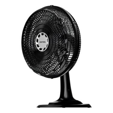 Imagem de Vent Osc Mesa Turbo 10p 40cm Pr/cz Ventisol 40 Cm 60 Preto Preto Plást