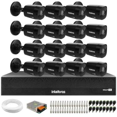 Imagem de Kit 16 Câmeras Intelbras VHD 1230 B Full HD 1080p Bullet Black G7 Visão Noturna 30m IP67 + Dvr Intelbras MHDX 3116-C 16 Canais