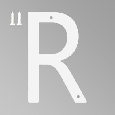 Imagem de Números de casa branca de 15 cm para uso externo, letras de metal para placas externas, letras de endereço de casa de alumínio antiferrugem para porta da frente, escritório e decoração de jardim