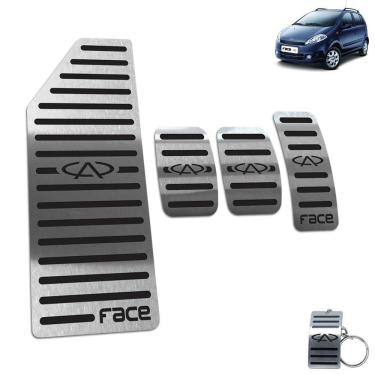 Imagem de Pedaleira + Descanso Chery Face Manual 2010 Até 2015 Preto
