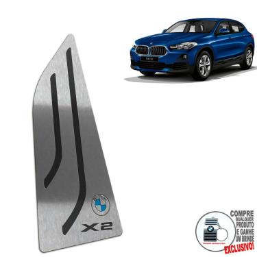 Imagem de Descanso De Pé Em Aço Inox Bmw X2 2018 a 2022 Preto