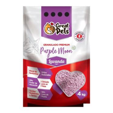 Imagem de Areia Granulado para Gatos Blue Moon 4 kg Great Pets - Great Pets gran