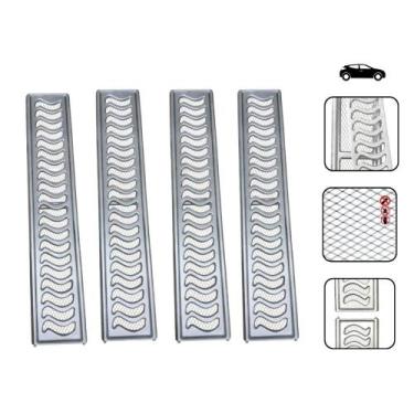 Imagem de Ralo Grelha Linear 10x200 Anti Inseto com Aro 04 Peças 10x50 - ZNubi G