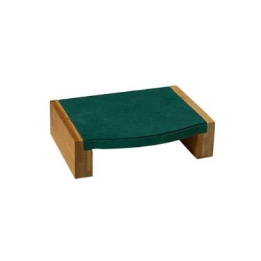 Imagem de hezhuhe2258 Torres de joias brincos expositor pulseira suporte de exibição de joias shopping luxo high-end veludo verde exibição adereços (pequeno)