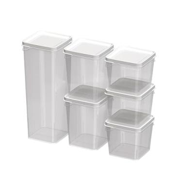 Imagem de NITRON Conjunto de Potes 6 Pçs Modulares, 11 cm x 28.5 cm, Sem BPA, Seguro para Lava-Louças e Micro-ondas