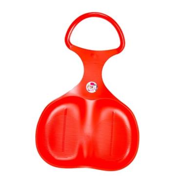 Imagem de Generic Prancha de trenó de neve para crianças, trenó deslizante de grama, tobogã com alça ergonômica, leve, 15 polegadas x 22 polegadas x 6 polegadas, Vermelho