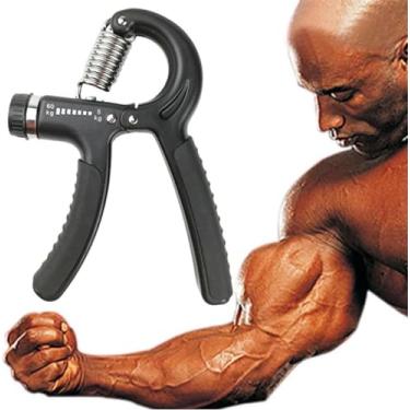 Imagem de Hand Grip Fortalecedor Braços Antebraços Mãos Punho Pulso Resistente Regulável 5 a 60kg Ajuste Intensidade Fitness Exercício Fisioterapia Treino Academia Pegada Ajustável Musculação, Cores Sortidas