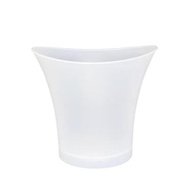 Imagem de FTOQWZXV Balde de gelo 5L 6 cores LED balde de gelo iluminado, champanhe, cerveja, baldes bares, baldes noturnos, baldes de suco de cerveja, bebidas, refrigerador/cerveja