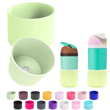 Imagem de 2 peças de bota de silicone para garrafa de água Owala 14/453.6 g 680.4 g 947.2 g 1,134.0 g, protetor de amortecedor inferior de manga protetora antiderrapante para garrafas de água FreeSip, Twist e