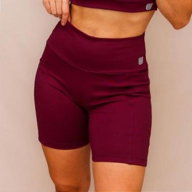 Imagem de Shorts Confortáveis com Bolso para Treino e Corrida - Roxo Profundo - 