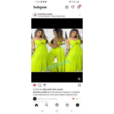 Imagem de Vestido longo de viscose - Kelyney, Vinho, Amarelo, Verde, Vermelho, R