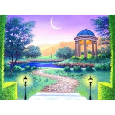 Imagem de Kit De Bordar Em Talagarça Completo: Tela Pintada + Lã + Agulha  +  Ma