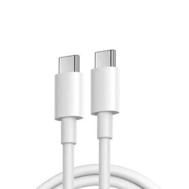 Imagem de Cabo Novo USBC 1 Metro Turbo Lightning Branco Compativel com Iphone,15