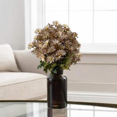 Imagem de 4 Margaridas Flor Artificial Colorida para Decoração e Enfeite de Sala