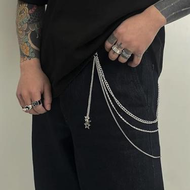 Imagem de Bolsa Berloques Calças Corrente Masculina Pérola Cintura Corrente Corpo Joias Cintura Contas Corrente Y2K Acessórios Calças Presentes de Amizade para Mulheres Presentes de Natal