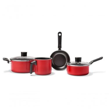 Imagem de Jogo De Panelas 4 Peças Garlic - Vermelho- Brinox Vermelho Brinox