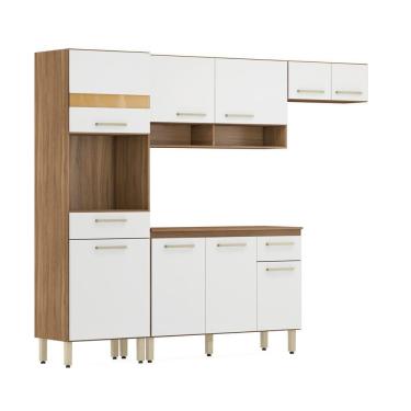 Imagem de Cozinha Compacta 4 Peças Dama Demóbile Amêndola/branco