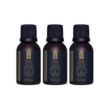 Imagem de Kit 3 Essências Hidrossolúveis Paris, 30ml Via Aroma