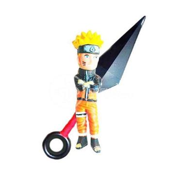 Imagem de Kit Boneco Action Figure Anime Uzumaki Naruto + ...