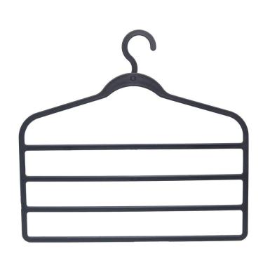 Imagem de Cabide 4 Divisórias Plástico Plasvale Cinza