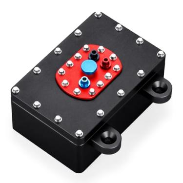 Imagem de WEFEINO Aluminum Alloy RC Fuel Cell Receiver Box Upgrade Parts for 1/10 Capra RR10 SCX10 PRO VS4-10 TRX4 TRX6 TF2 D90 CC02 RC Crawler Car (Black)