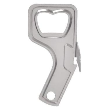 Imagem de Abridor de Latas e Garrafas Aço Inoxidável Multifuncional 9 Cm Praticidade Premium